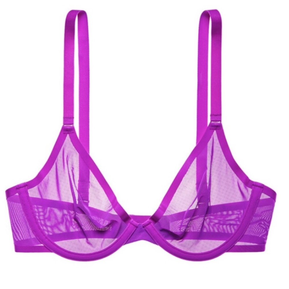 CUUP Purple Sheer Bra